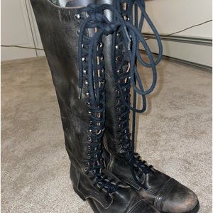 Steve Madden Knee High Lace Up Boots